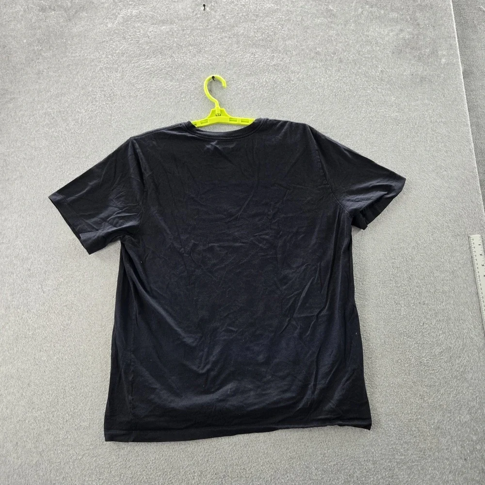 Jordan Men Shirt XL Black Graphic Print Air Logo Short Sleeve‎
